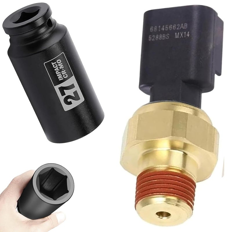 ADdormorn 2.4L Oil Pressure Sensor for Cherokee Renegade 2.0L 2.4L Chrysler 200 Dodge Ram Jeep, Oil Sensor 68145662AB 68145662AA 1S12029 PS753 - Image 1